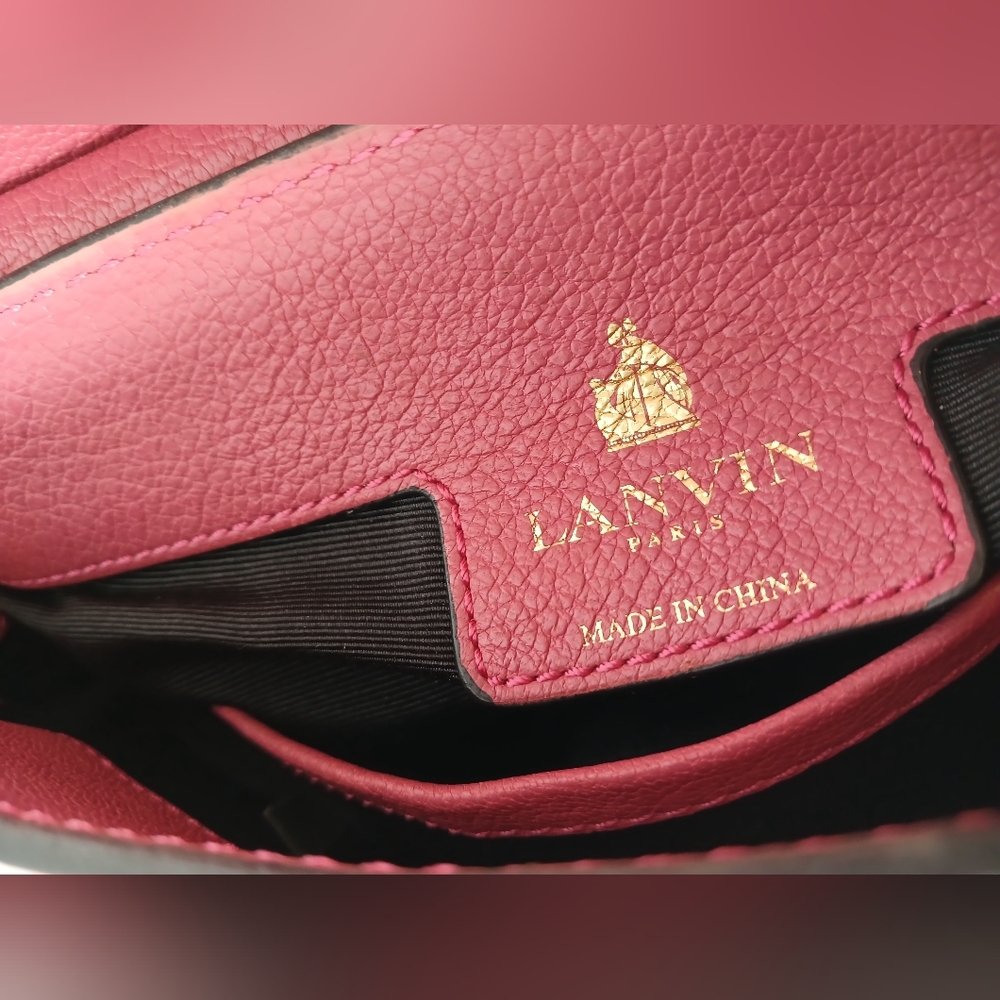 Lanvin mauve pink essential Smooth Calfskin Top Handle Shoulder Bag - Picture 10 of 10